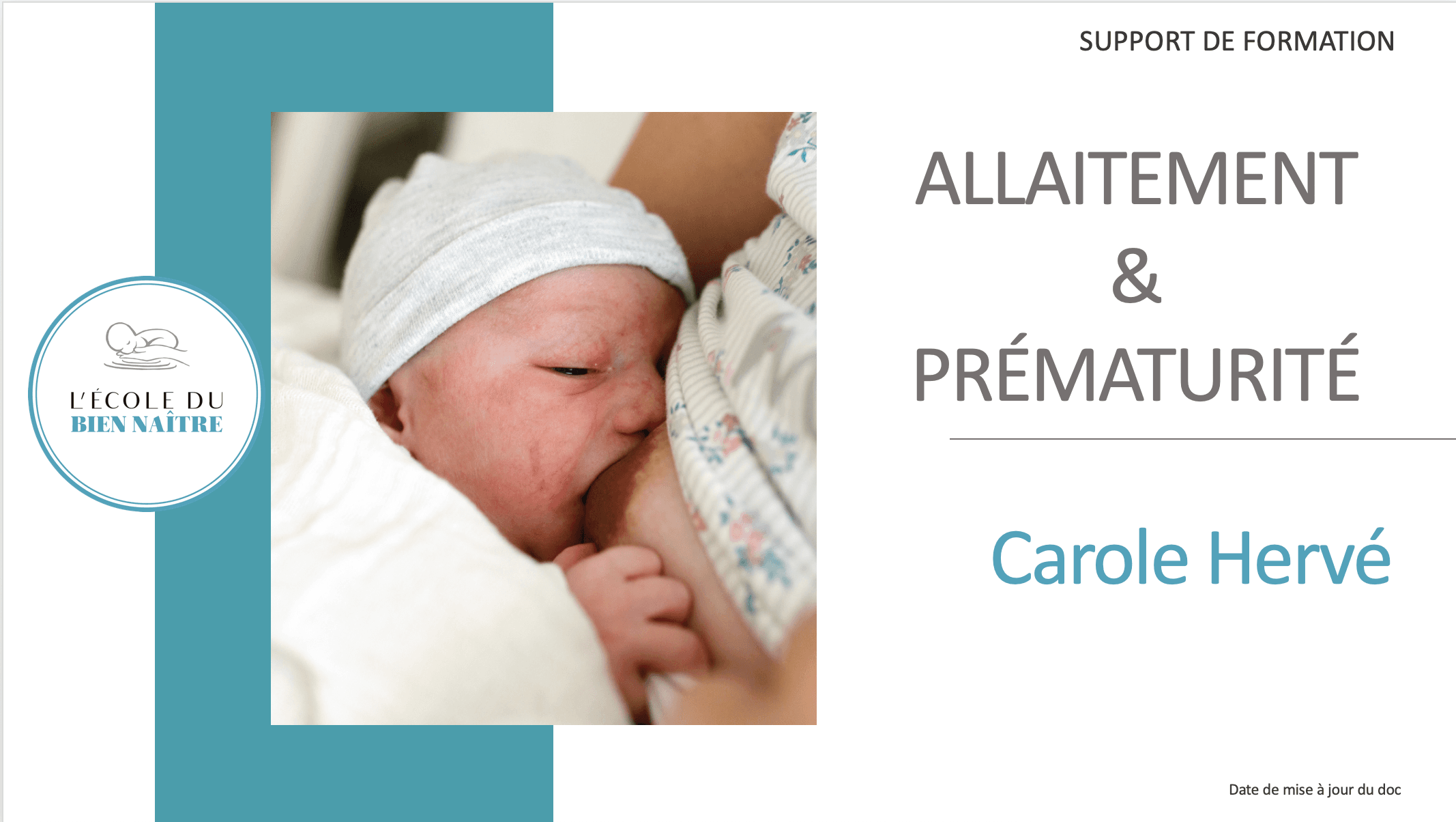 Allaitement et prématurité